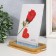 Photo frame 13x18 cm with backlight "Glass Blue Stones" USB 16x9x20 cm
