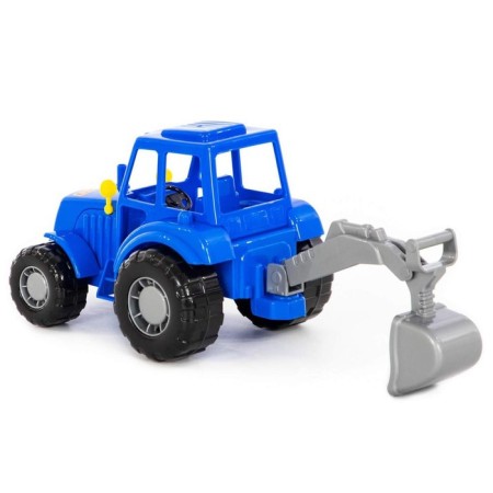 Tractor with a shovel, the color is blue (in a net)-2