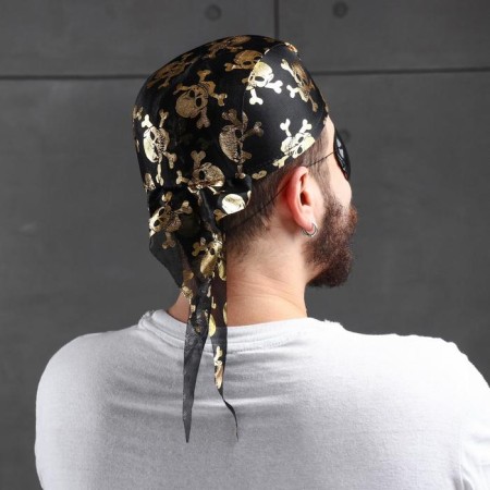 Carnival Bandana Hat "Pirate", with skulls, rr. 56-58, Mix colors-1