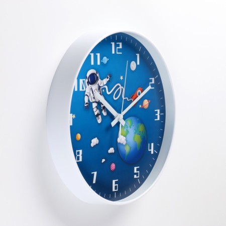 Children's wall clock "Cosmos", smooth move, D-30 cm, mix-1
