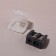 Cosmetic sharpener, with a lid, double, black color