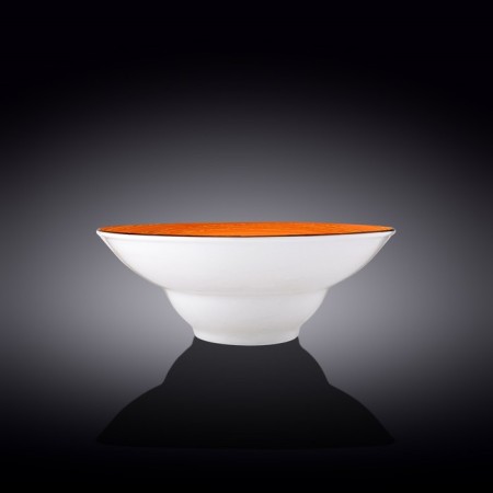 Deep plate Wilmax England Spiral, D = 25.5 cm, 1.5 L, Orange color-1