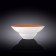 Deep plate Wilmax England Spiral, D = 25.5 cm, 1.5 L, Orange color