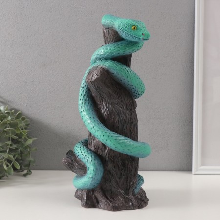 New Year's piggy bank "Snake on the stump" 33 x 14 x 15 cm.-1