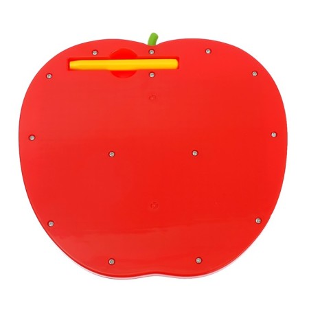 Magnetic tablet "Apple", large, 468 holes, red color-4