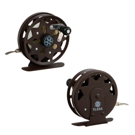Inertial coil, metal, 2 bearings, diameter 6.5 cm, dark brown color, TL65A-1