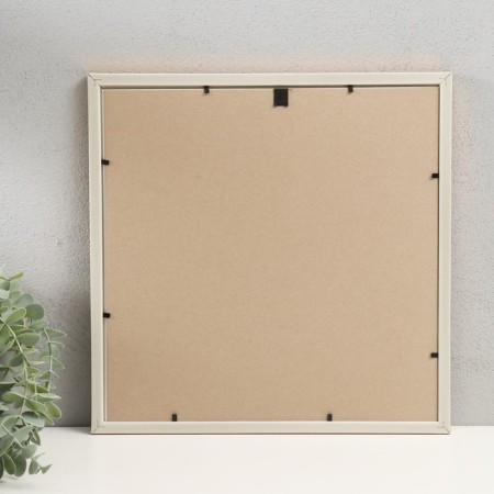 Photo frame plastic 10x15 cm, with a paspartu, 4 photos, (plastic screen), gold-2