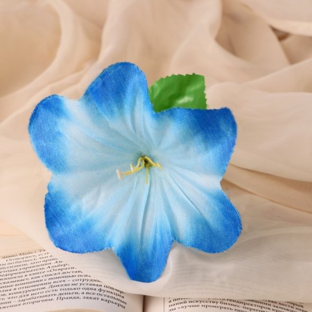 Artificial flowers "Hippeastrum" D-12 cm H-23 cm, blue-1