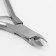 Manicure nippers for cuticles, 10 cm, blade length - 5 mm, on the blist, the color is silver matte, CN -328 S/ST
