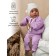 Sweater Knitted Children's Amarobaby Pure Love Buddy, height 86 cm, lilac color