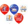 Shar Latex 12 “September 1”, 1-sided, 5 designs, silk-screen printing, set 25 pcs., Mix