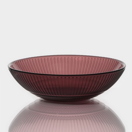 Glass salad "Luiza", d = 16 cm, lilac color