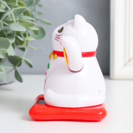 The pendulum plastic from the sun. batteries "Cat Mani-Neko, a collar with bells" White 9.5x10x9.5 cm 735357-3