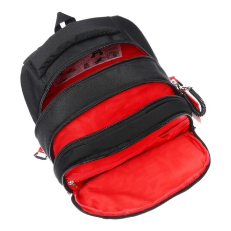 School backpack, 40 x 27 x 20 cm, Grizzly, ergonomic back, laptop department, black-7