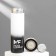 Thermos with a temperature indicator Mode Forrest, 500 ml black and white, retains heat 8-10 hours