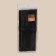 A set of makeup brushes, 7 objects, a cover on the ties, the color is black