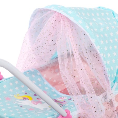Stroller for dolls, universal, with a metal frame-1