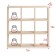 Shelf-stellah hinged/floor PD-1, 784x200x784, oak sonom