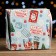 Packaging for 4 cupcakes with the Window "New Year's Post", 16 x 16 x 10 cm