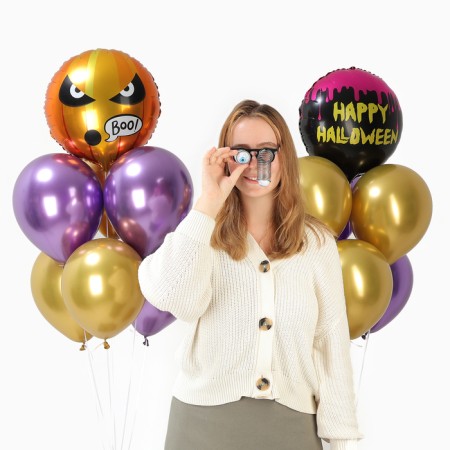 Halloween festive set, with glasses