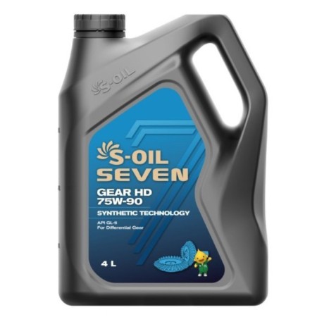 Car oil S-Oil 7 Gear HD 75W-90, 4 liters