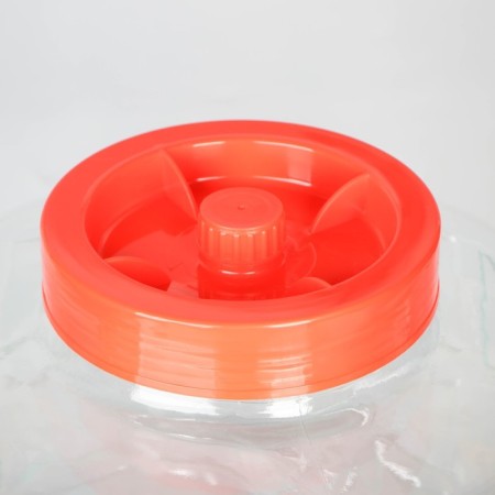 Glass jar, with a hole for a hydraulic plant, 25 l, color mix-1