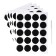 The stickers are waterproof, a set of sheets 5 pcs., Cretaceous marker, diameter 1 stickers - 38 mm