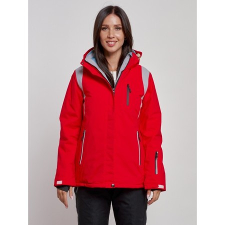 Ski jacket female, size 42, red color