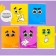 A set of notebooks of 5 pieces, 36 sheets in the Calligrata “Smiley” cage, covered cardboard, offset block