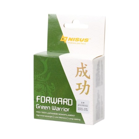 Nisus Forward Warrior fishing line, diameter 0.370 mm, test 10.45 kg, 100 m, green-1