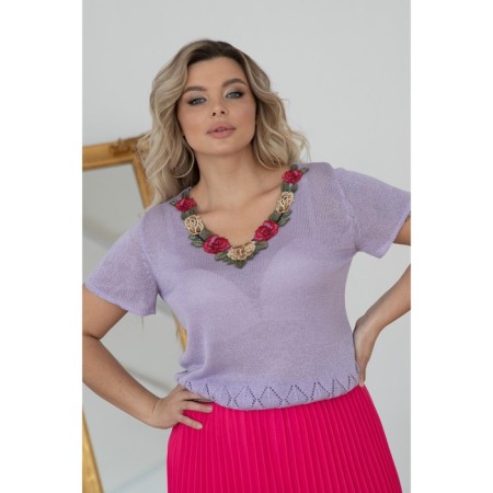Female jumper, size 54, lilac color-3