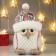 Interior light doll "Owl in a pink hat with deer horns" 25x15x15 cm