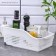 Container for storage Economic "loft", 31 × 21 × 12.5 cm, on wheels, white color