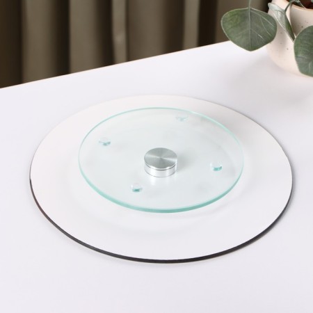 Glass stand for a cake rotating Daula "Autumn Pie", D = 24 cm-2