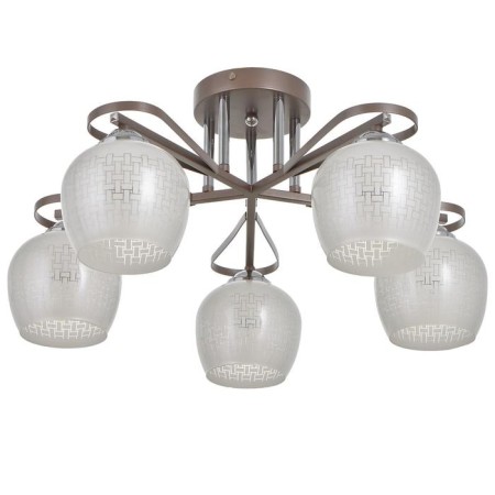 Economic Save Lina 5x60W E27, copper 47x47x27 cm