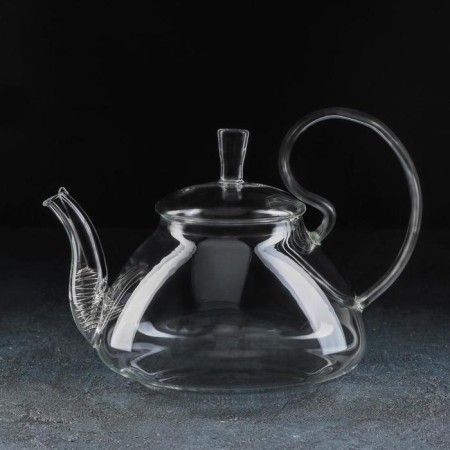 Glass teapot with metal sieve Magistro, 1 l, 20.5 × 15 cm