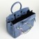 Women's bag on the Textura valve, small size, blue color