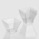 Plastic disposable form for buffet "Middle Pagoda", 200 ml, 8 × 8 cm, transparent color, 12 pcs/un