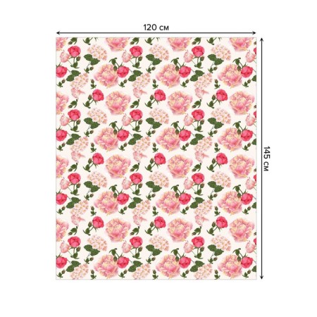 Tables on the table "Queen of Flowers", rectangular, oxford, size 120x145 cm-1