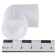 Aqualink square, polypropylene, d = 20 mm, 90 °