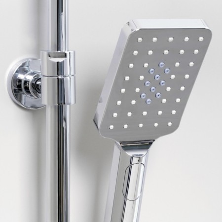 Shower system Wasserkraft A19901, tropical shower, thermostat, hand watering can, chrome-3