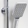 Shower system Wasserkraft A19901, tropical shower, thermostat, hand watering can, chrome