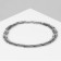 Bracelet male "steel" snake, color silver, 18 cm