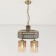 Suspended lamp Citilux "Emir" CL467223, 36x36x48 cm, 2x75W, E27, brown color