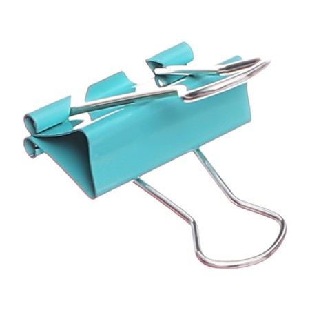 A set of paper clamps, 32 mm, colored, 24 pieces, 4 colors, mix-3