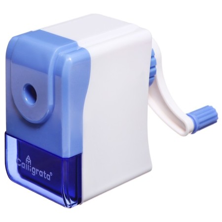 Mechanical sharpener with container "Classic", blue-1