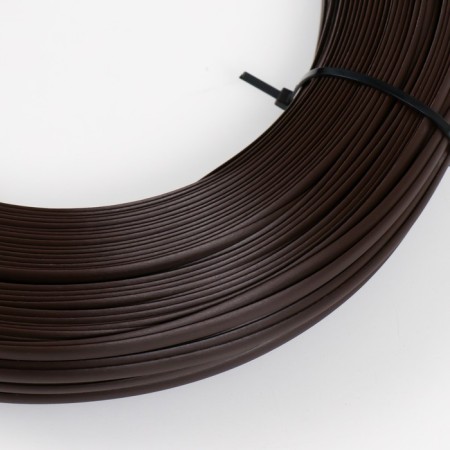Artificial Smooth rattan 8 mm 100 m crescent (wenge)-1