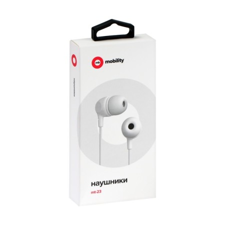 Headphones Mobility MT-23, vacuum, wired, 95 dB, 32 Ohms, 1 m, white-1