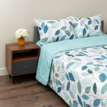 Set 1.5 joint venture: blanket 145x220 cm, sheet 150x220 cm, pillowcases 50x70 cm - 1 pcs