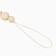 Holder for the nipple - dummy "heart", wooden, beige color